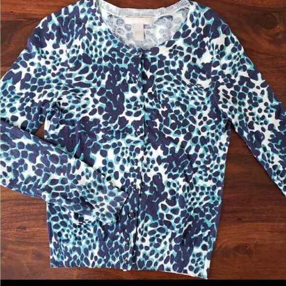 BANANA REPUBLIC Animal Print Cardigan - Picture 7 of 10